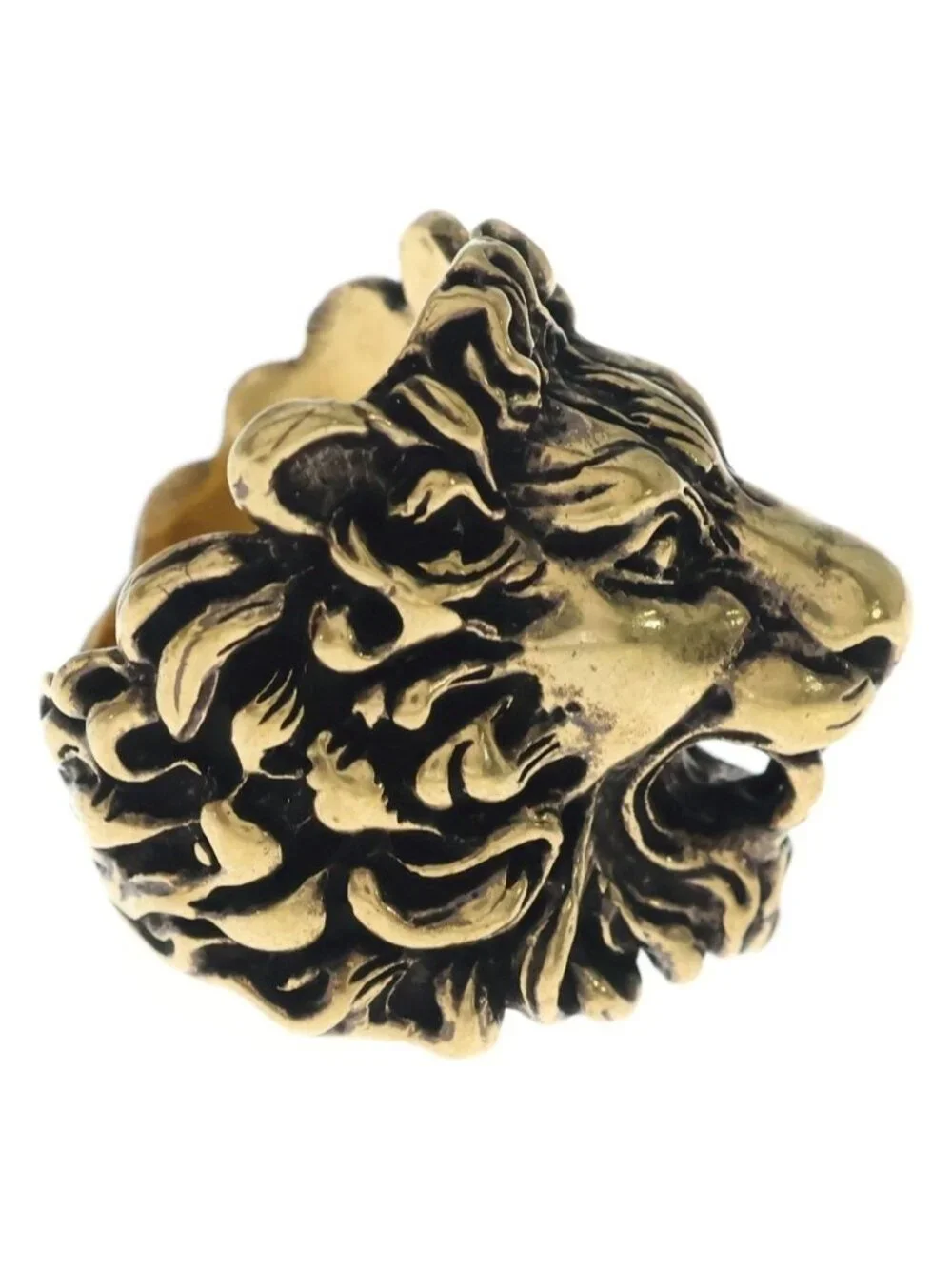 Gucci Lion Head Ring Gold